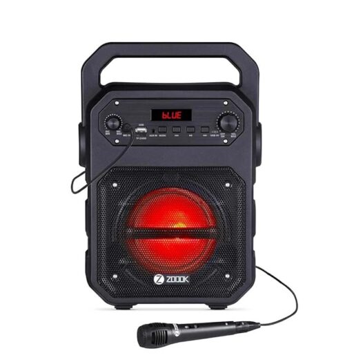 Zooop Rocker Thunder Bluetooth Party Speaker 20W with Mic – Portable Wireless Speaker with Powerful Sound